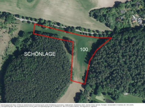 Ackerstück in Schönlage, Mecklenburg-Vorpommern, Ludwigslust-Parchim
