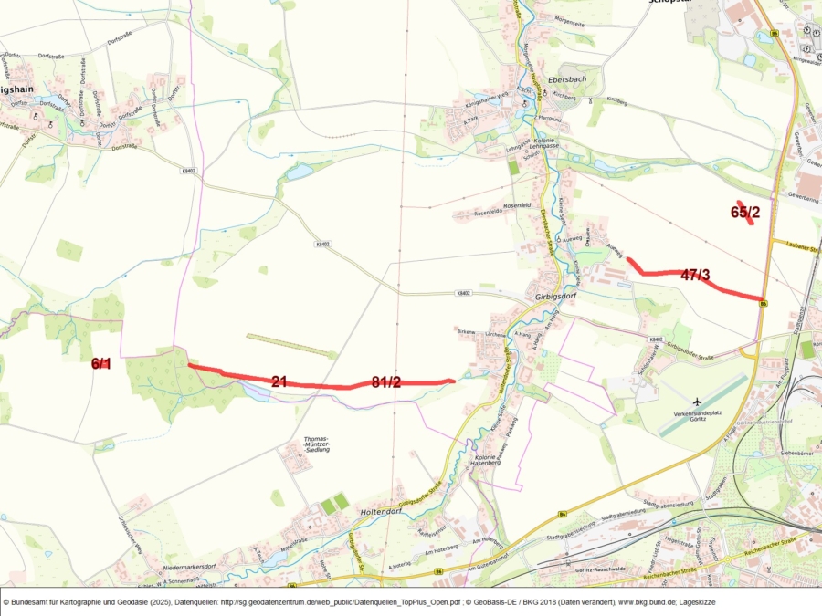 Ackerflächen um Girbigsdorf - Bild