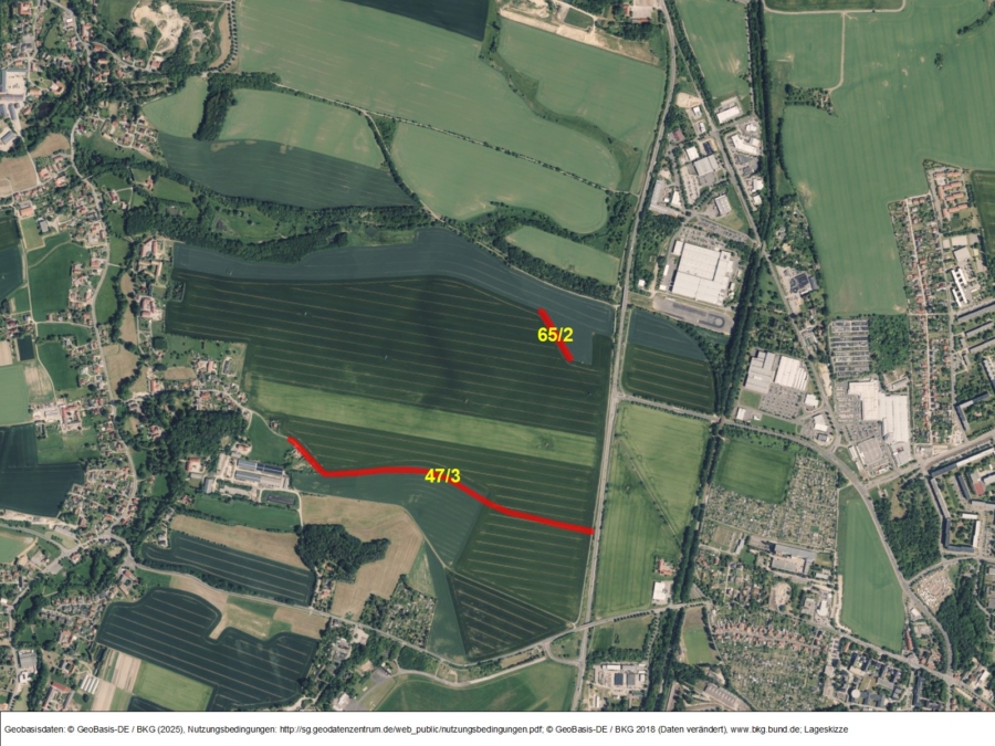 Ackerflächen um Girbigsdorf - Bild