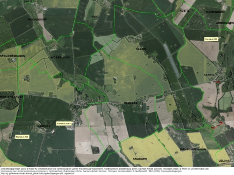 Flächen in Karnin und Löbnitz, Mecklenburg-Vorpommern, Vorpommern-Rügen