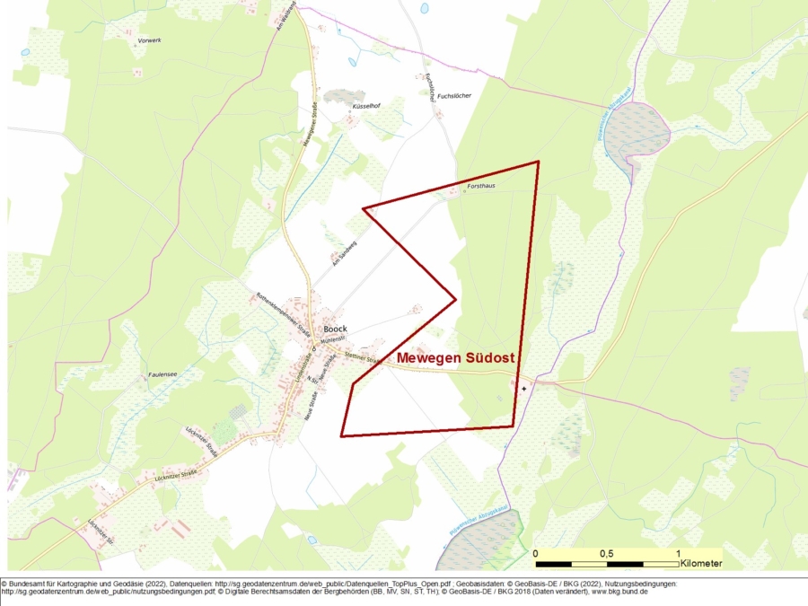 Bergwerkseigentum Mewegen Südost, Tonrohstoffe - Bild