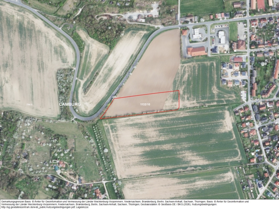 Acker bei Camburg und Wonnitz - Bild