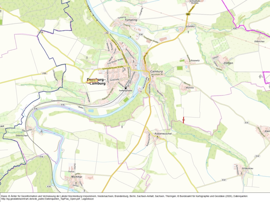 Acker bei Camburg und Wonnitz - Bild