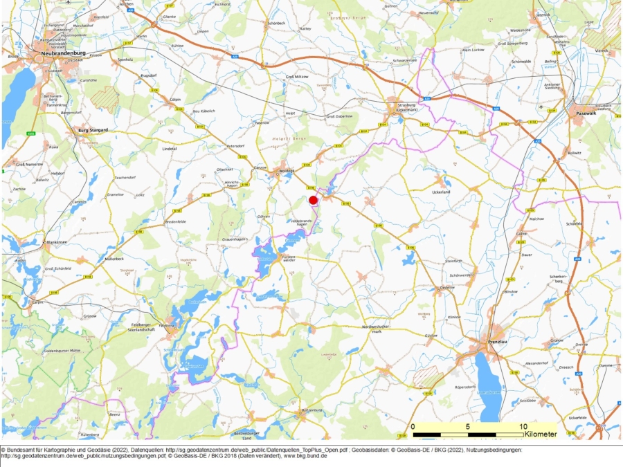 Bergwerkseigentum Hildebrandshagen/Woldegk,Tonrohstoffe (BB) - Bild