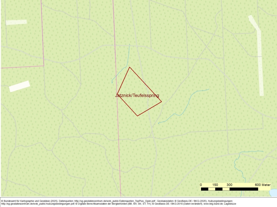 Ausschreibung Bergwerkseigentum Jatznick/Teufelsspring, Tonrohstoffe - Bild