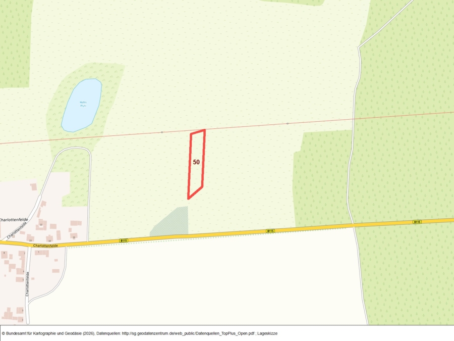 Ackerfläche in Charlottenfelde - Bild