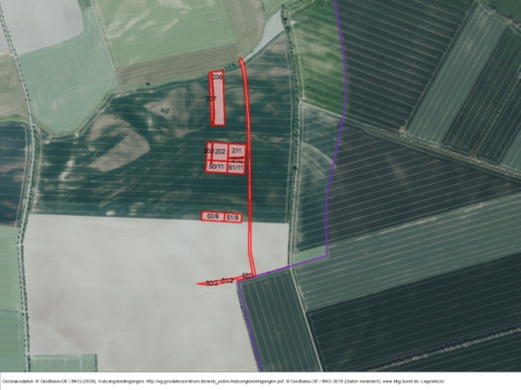 Flächen zur potenziellen Windenergienutzung bei Blumberg (Arzberg), Sachsen, Nordsachsen