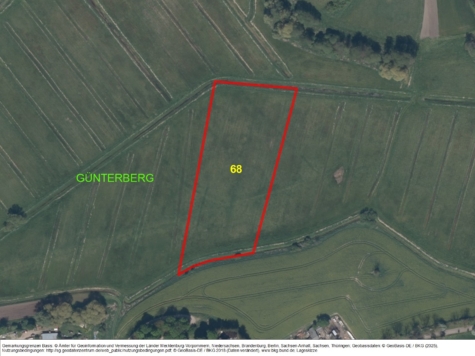 Grünlandfläche bei Günterberg, Brandenburg, Uckermark