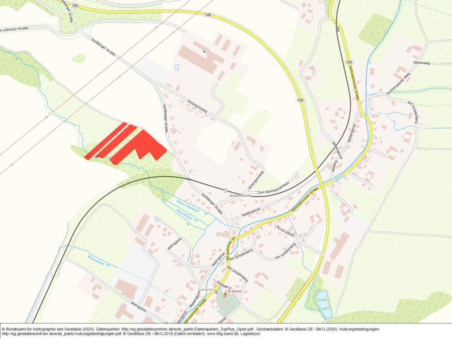 Grundstücke im Ortsteil Niederzwönitz (Gemeinde Zwönitz) - Bild