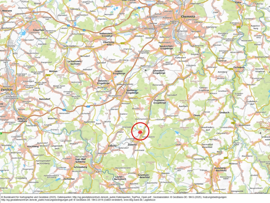 Grundstücke im Ortsteil Niederzwönitz (Gemeinde Zwönitz) - Bild