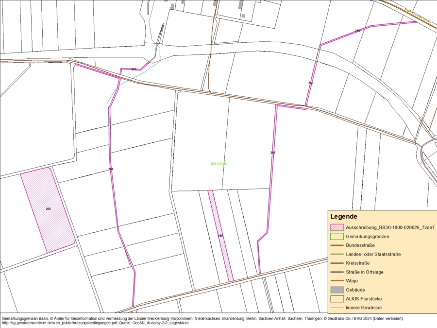 Flächen in Belgern Flur 4 - Bild