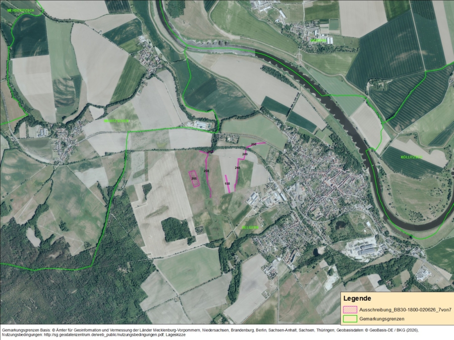 Flächen in Belgern Flur 4 - Bild