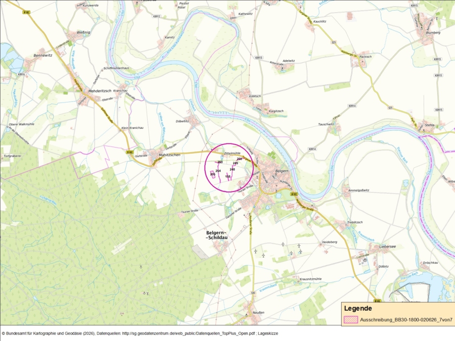 Flächen in Belgern Flur 4 - Bild