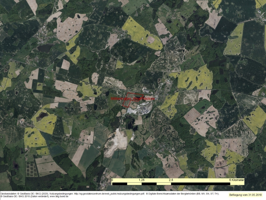 Bergwerkseigentum Möllenhagen West/Rockow, Tonrohstoffe - Bild
