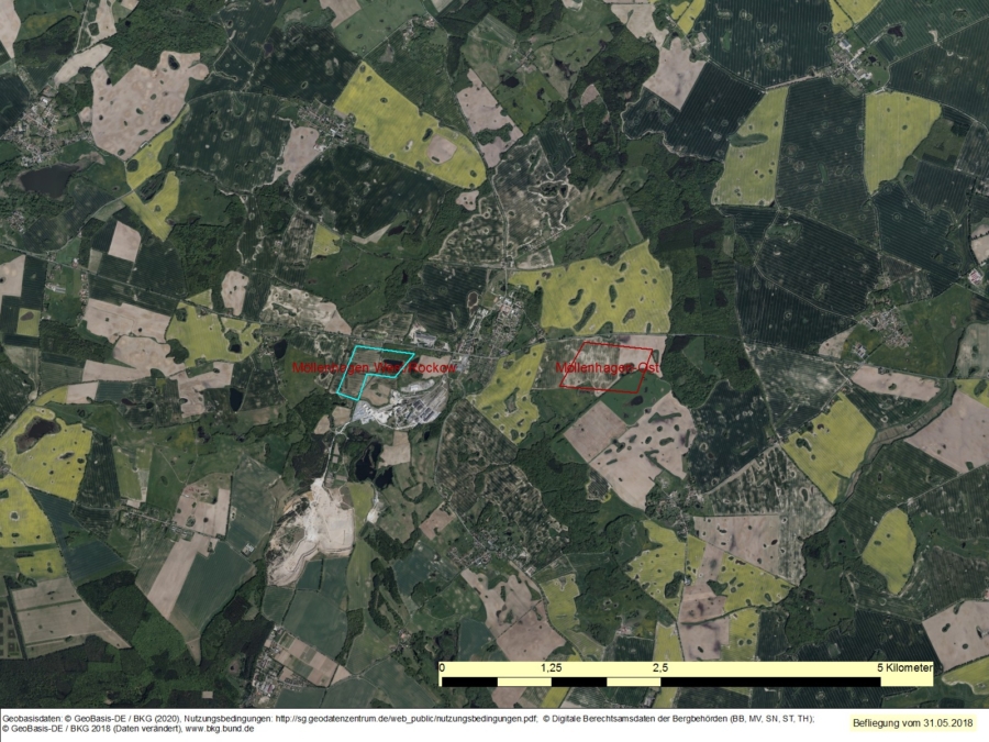 Bergwerkseigentum Möllenhagen West/Rockow, Tonrohstoffe - Bild