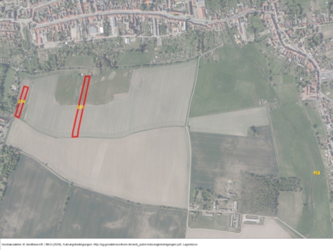 Acker und Grünland in Jüterbog, Brandenburg, Teltow-Fläming