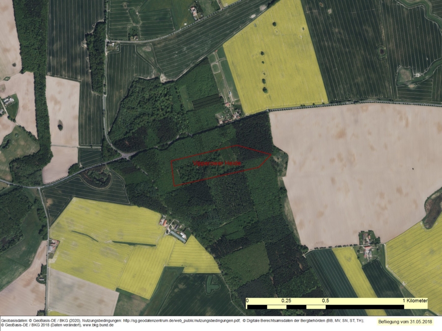 Bergwerkseigentum Vipperower Heide, Kiese und Kiessande - Bild