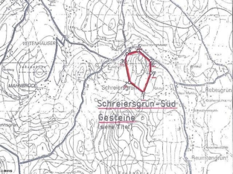 Bergwerkseigentum Schreiersgrün-Süd, Hartgest./Feldspat, Sachsen, Vogtlandkreis