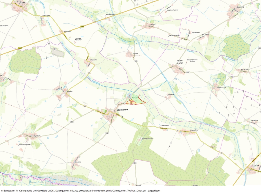 Flächen in Spantekow IV - Bild
