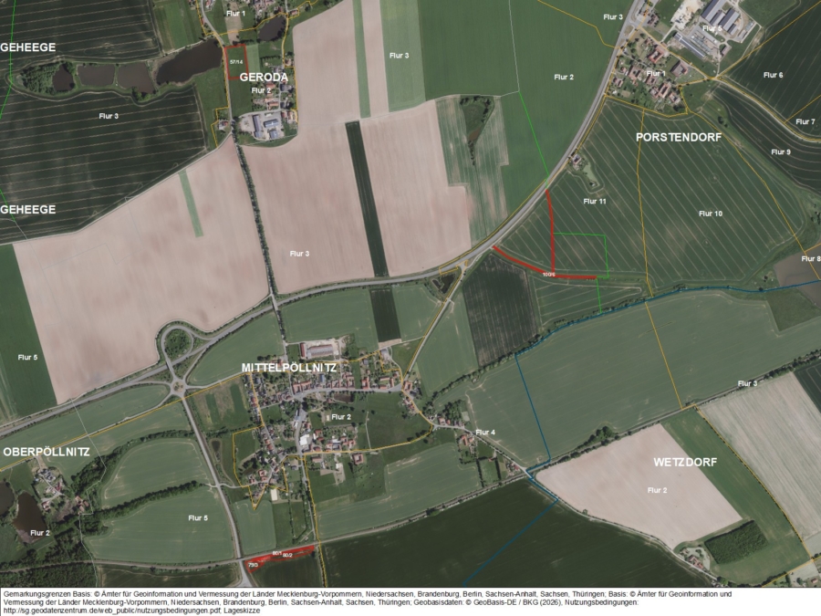 Flächen bei Geroda und Mittelpöllnitz - Titelbild