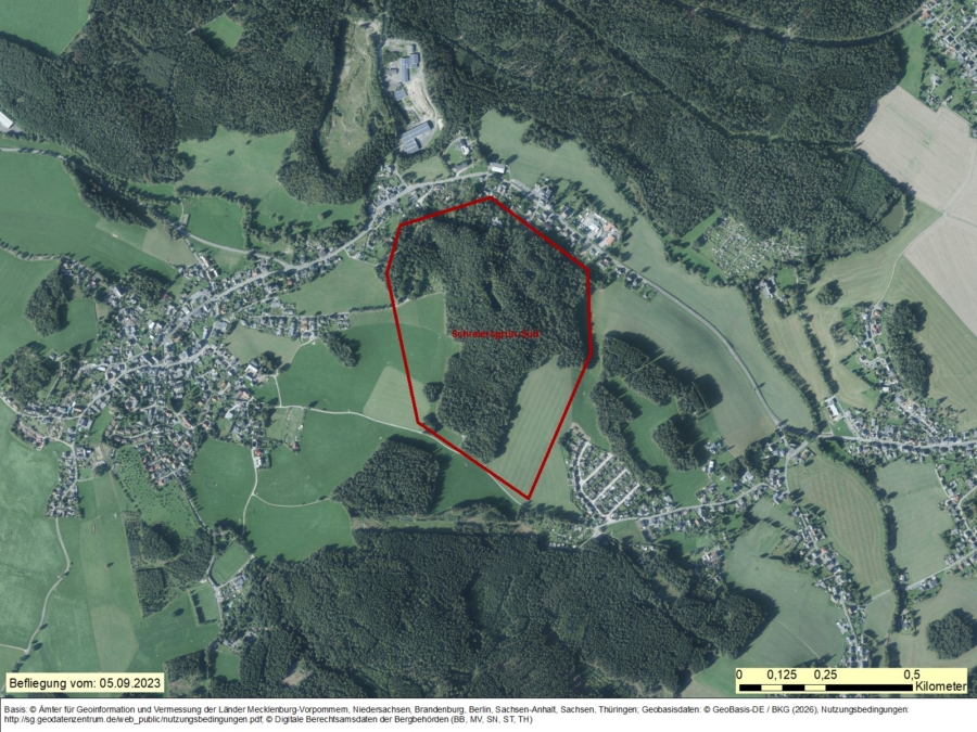 Ausschreibung Bergwerkseigentum Schreiersgrün-Süd,Hartgestein/Feldspat - Bild