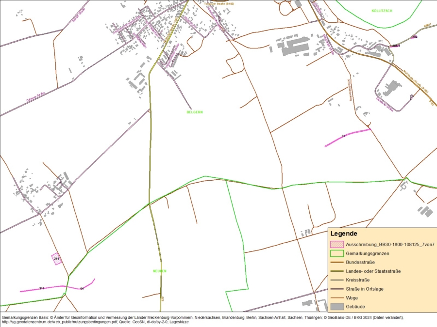 Flächen in Belgern und Neußen - Bild