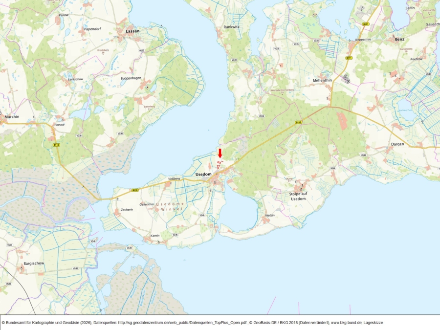 Flächen bei Usedom - Bild