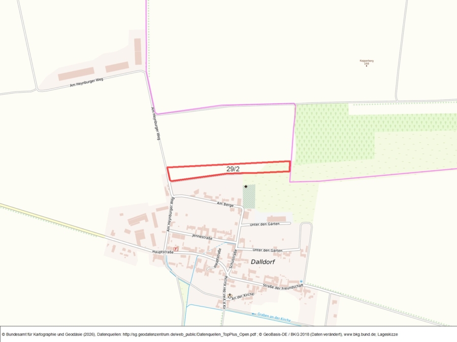 Ackerfläche bei Dalldorf - Bild