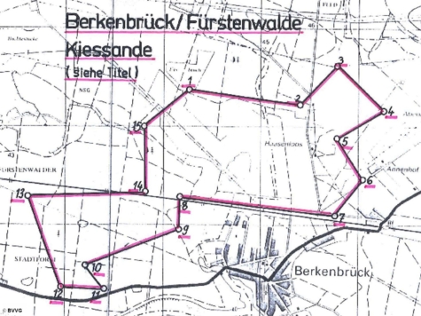 Bergwerkseigentum Berkenbrück/Fürstenwalde, Kiessande, Brandenburg, Oder-Spree