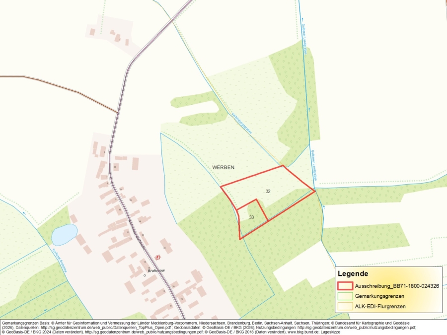 Grünland in Werben - Bild
