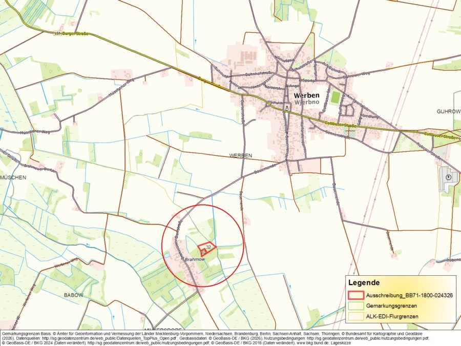 Grünland in Werben - Bild