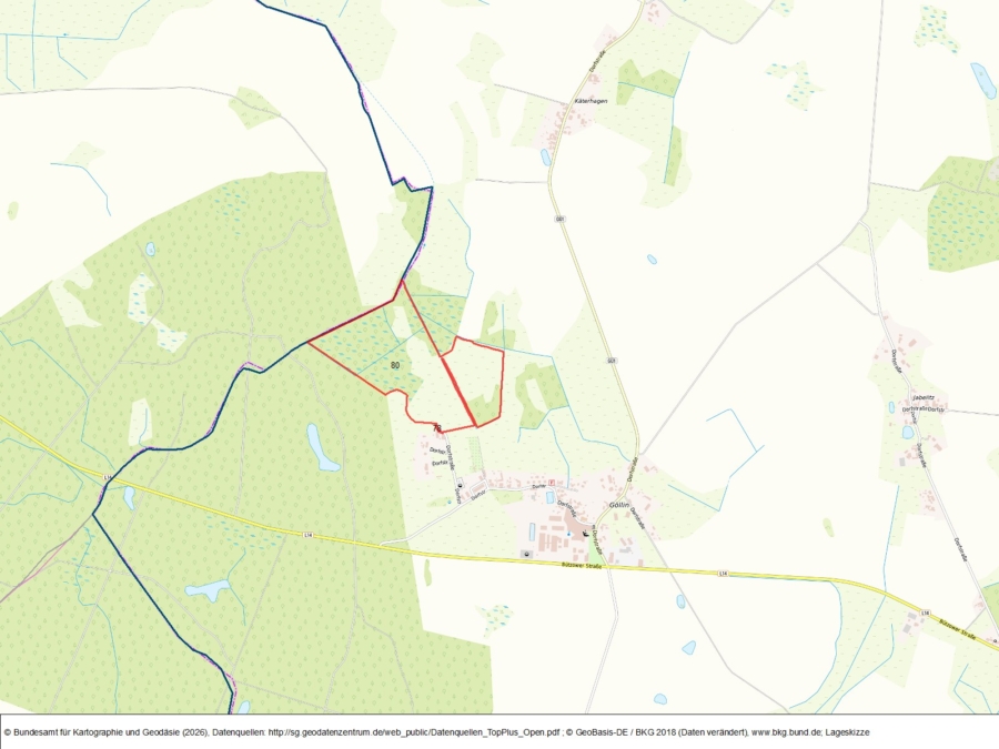 Flächen bei 18246 Göllin (Miteigentumsanteile) - Bild