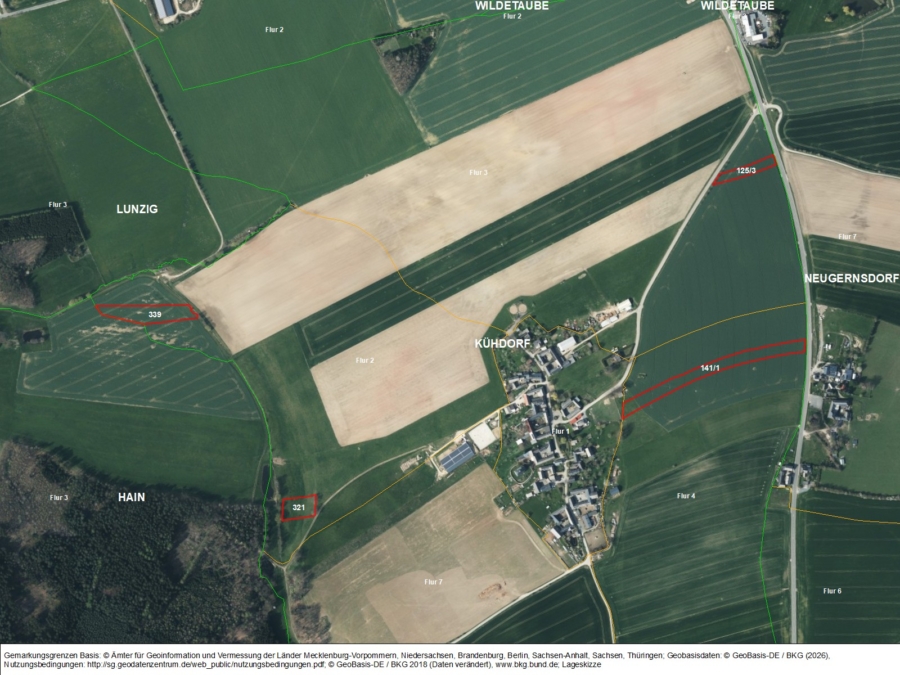 Flächen bei Kühdorf - Titelbild