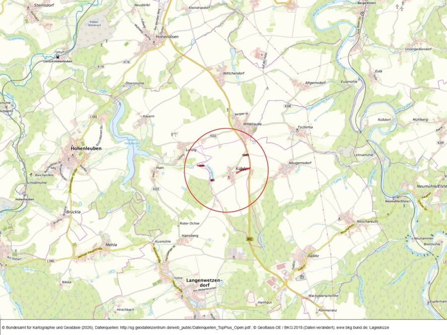 Flächen bei Kühdorf - Bild