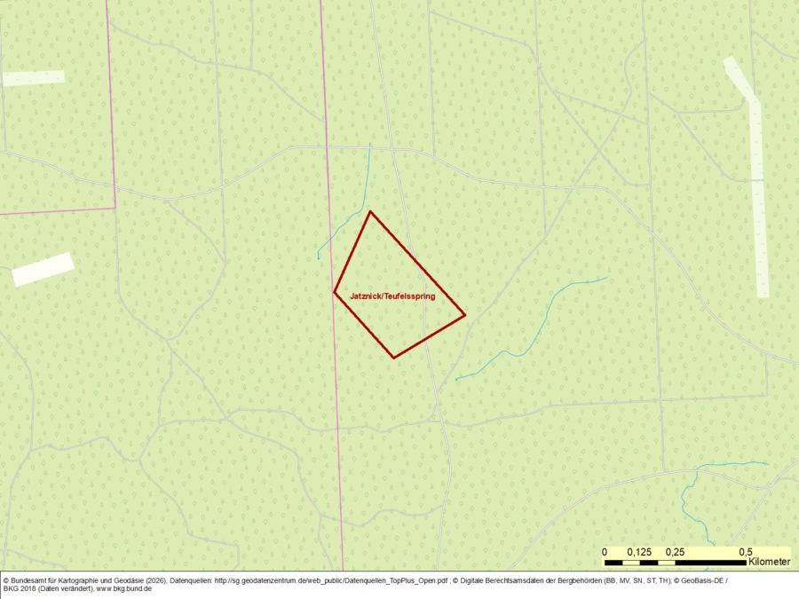 Bergwerkseigentum Jatznick/Teufelsspring, Tonrohstoffe - Bild
