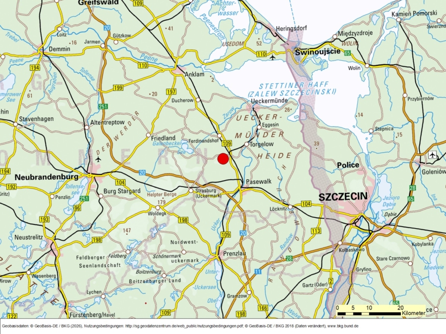 Bergwerkseigentum Jatznick/Teufelsspring, Tonrohstoffe - Bild