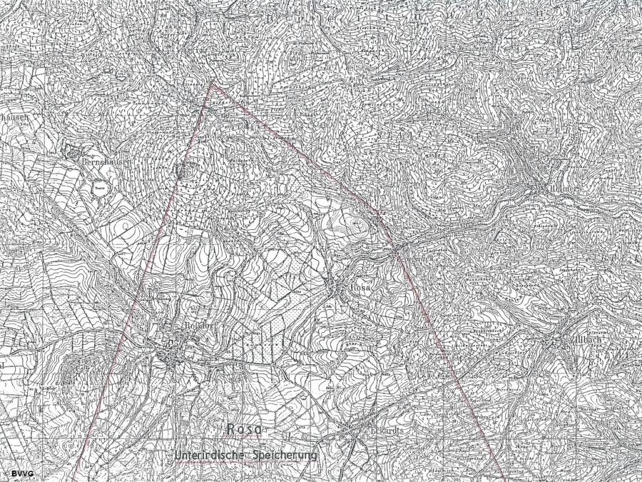 Bergwerkseigentum Rosa, Untergrundspeicherformation - Titelbild