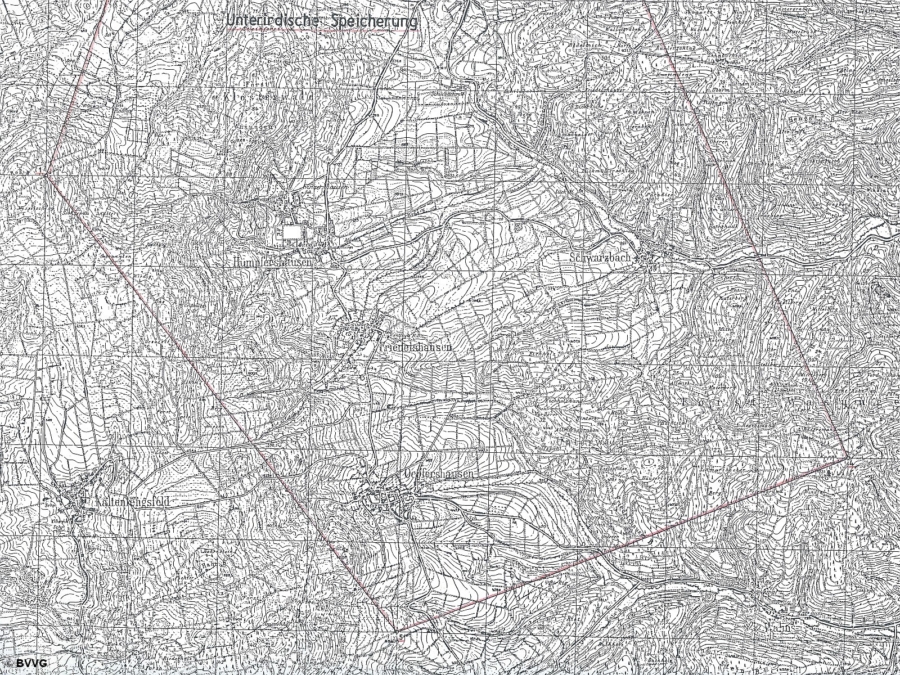 Bergwerkseigentum Rosa, Untergrundspeicherformation - Bild