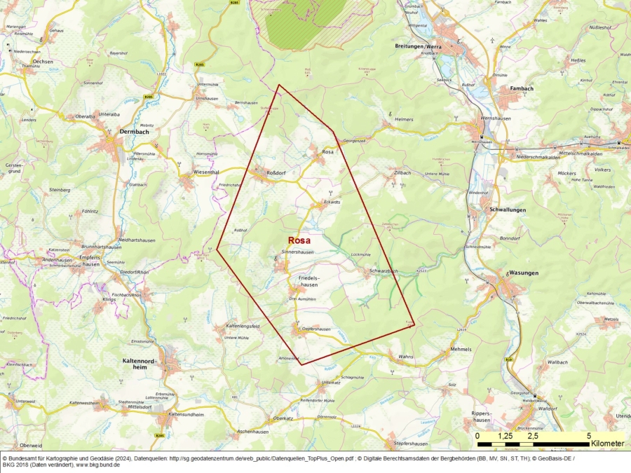 Bergwerkseigentum Rosa, Untergrundspeicherformation - Bild
