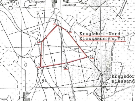 Ausschreibung Bergwerkseigentum Krugsdorf-Nord, Kiese und Kiessande, Mecklenburg-Vorpommern, Vorpommern-Greifswald