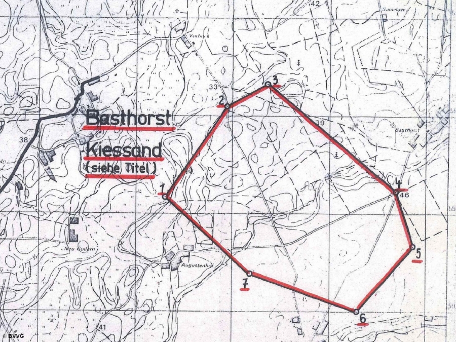 Bergwerkseigentum Basthorst, Kiese und Kiessande - Titelbild