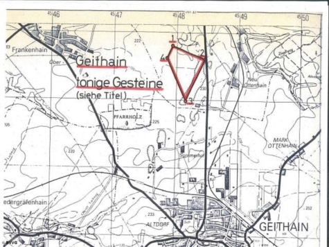Bergwerkseigentum Geithain, Tonrohstoffe, Sachsen, Leipzig-Land