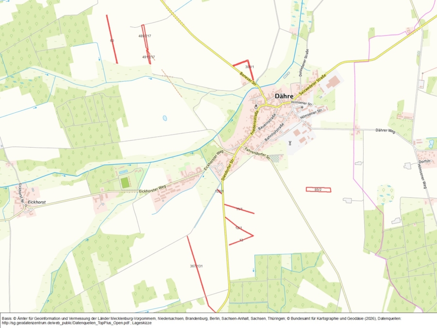 Landw. Flächen bei Dähre - Bild