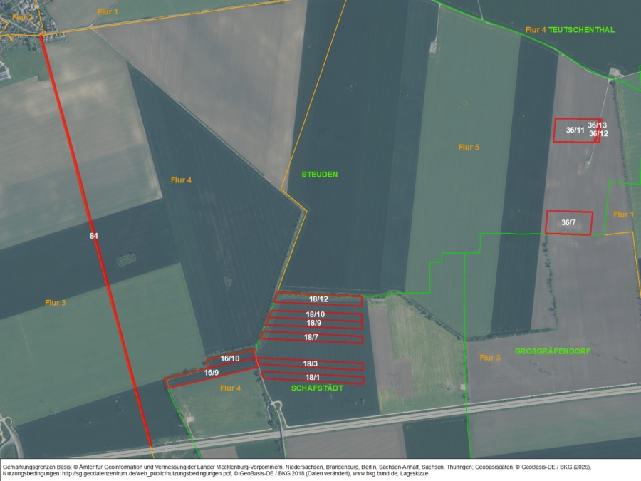 potenzielle Windflächen bei Schafstädt und Steuden - Bild