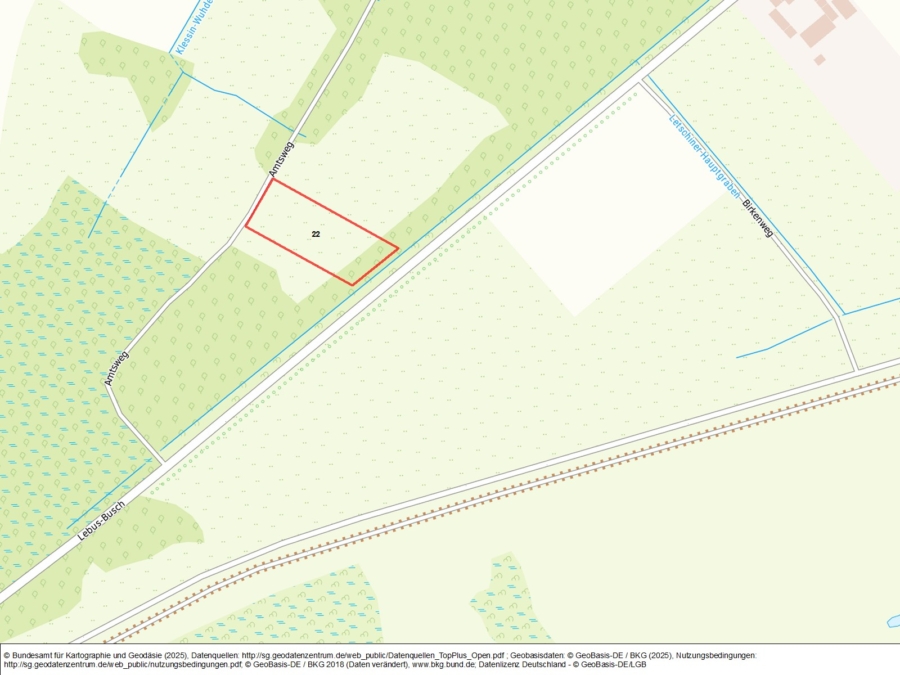 Grünland nordöstlich von Lebus an der Straße Lebus-Busch - Bild