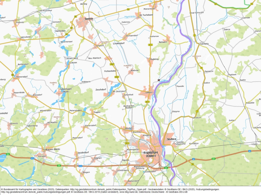 Grünland nordöstlich von Lebus an der Straße Lebus-Busch - Bild