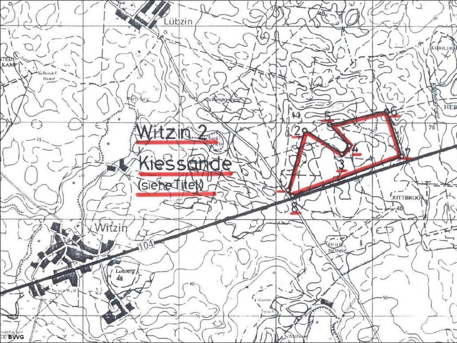 Bergwerkseigentum Witzin 2, Kiese und Kiessande - Titelbild