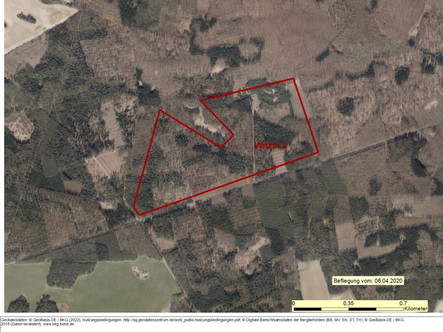 Bergwerkseigentum Witzin 2, Kiese und Kiessande - Bild