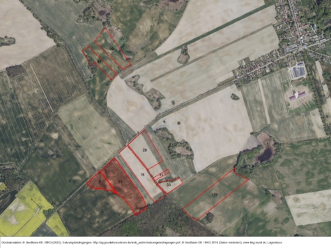 Flächen zur potenziellen Windenergienutzung zw. Jahnsfelde / Obersdorf, Brandenburg, Märkisch-Oderland