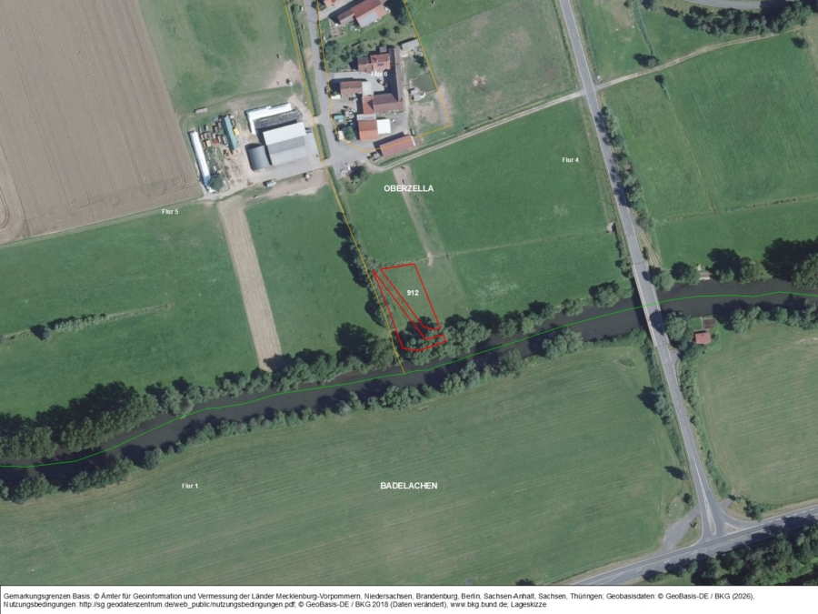 Flächen bei Sünna und Oberzella - Bild